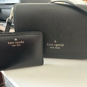Kate Spade Black Women's Bag and Wallet Set